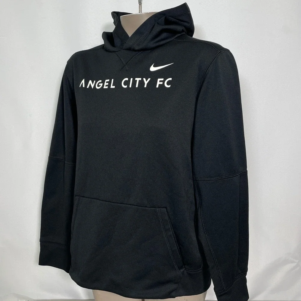 Angel City FC Football Club NWSL Nike Dri-FIT Black Soccer Hoodie Women's XL